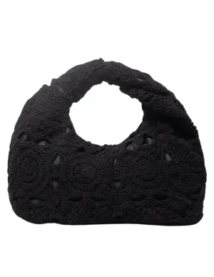 St. Barths La Robe Crochet Twist Handle Handbag