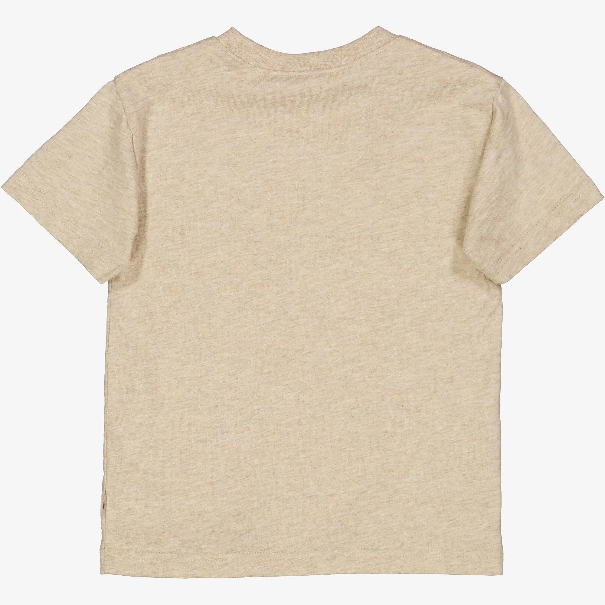 T-Shirt Bee Embroidery - buttermilk melange Wheat