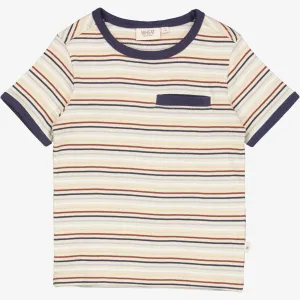 T-Shirt Bosse - multi stripe Wheat