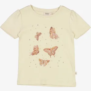 T-Shirt Butterflies - clam Wheat
