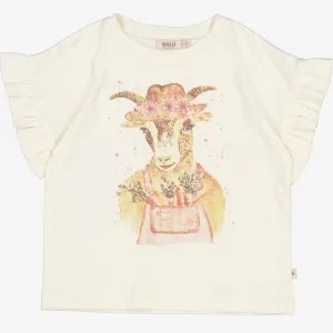 T-Shirt Country Goat - eggshell Wheat
