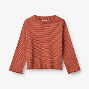 T-Shirt Else - paprika stripe Wheat