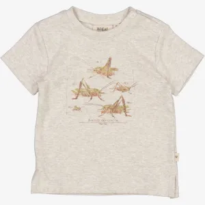 T-Shirt Grasshoppers | Baby - fossil melange Wheat
