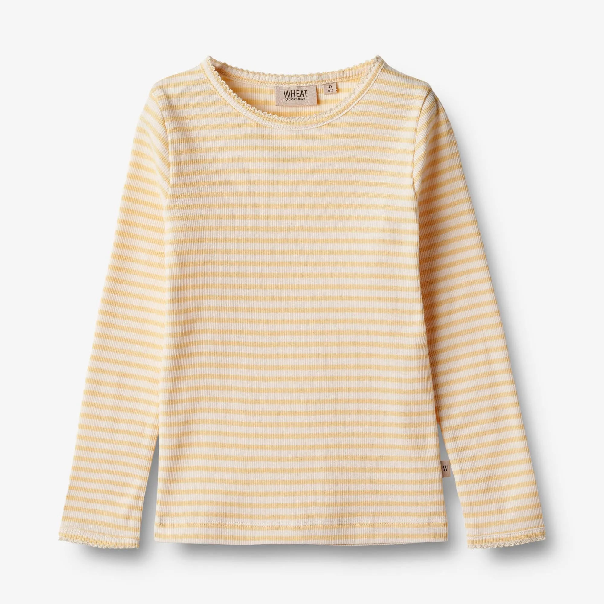 T-Shirt L/S Belis - pale apricot stripe Wheat