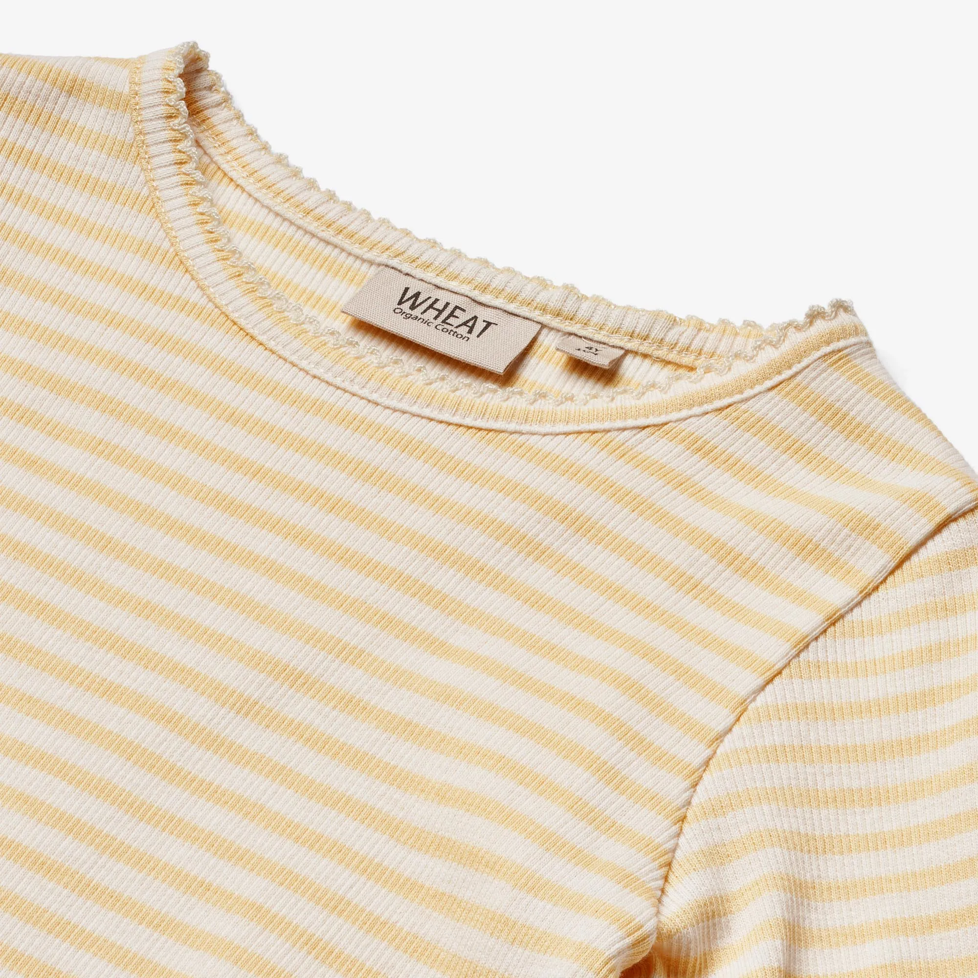 T-Shirt L/S Belis - pale apricot stripe Wheat