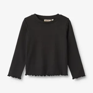 T-Shirt L/S Else - black Wheat