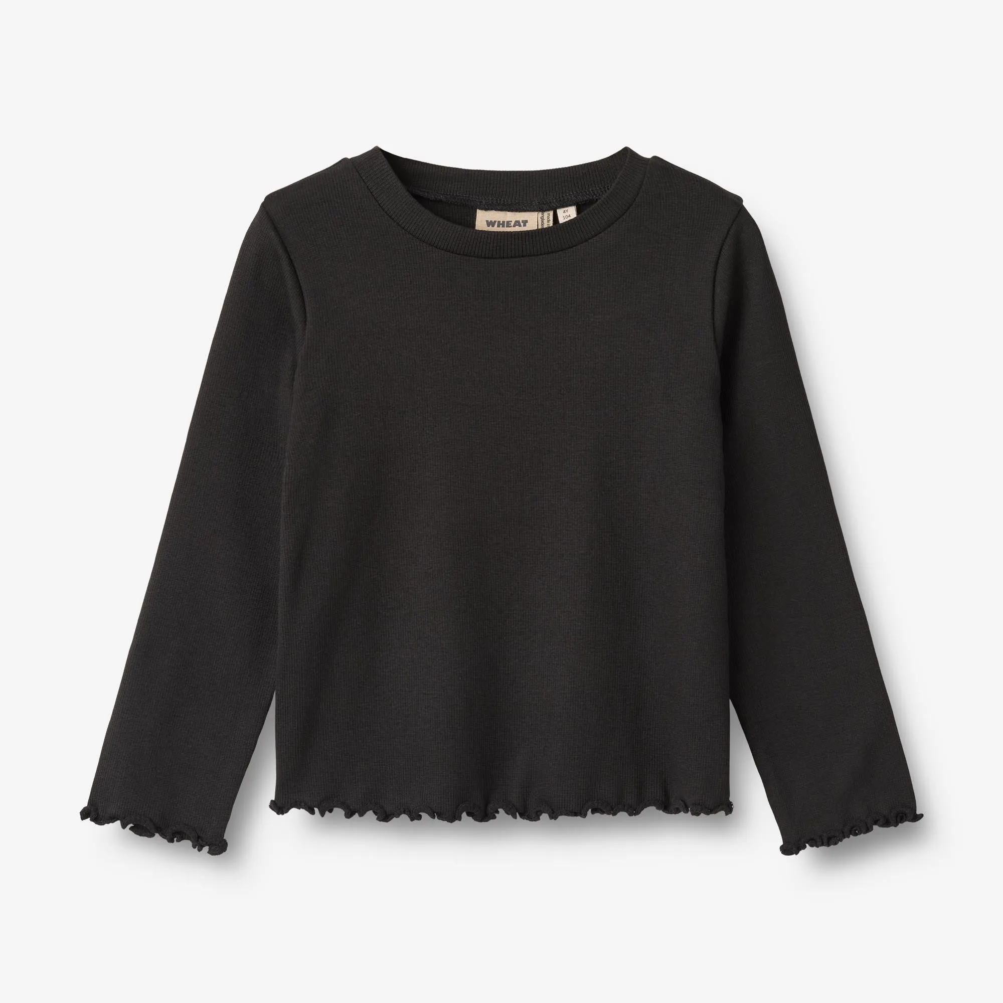 T-Shirt L/S Else - black Wheat