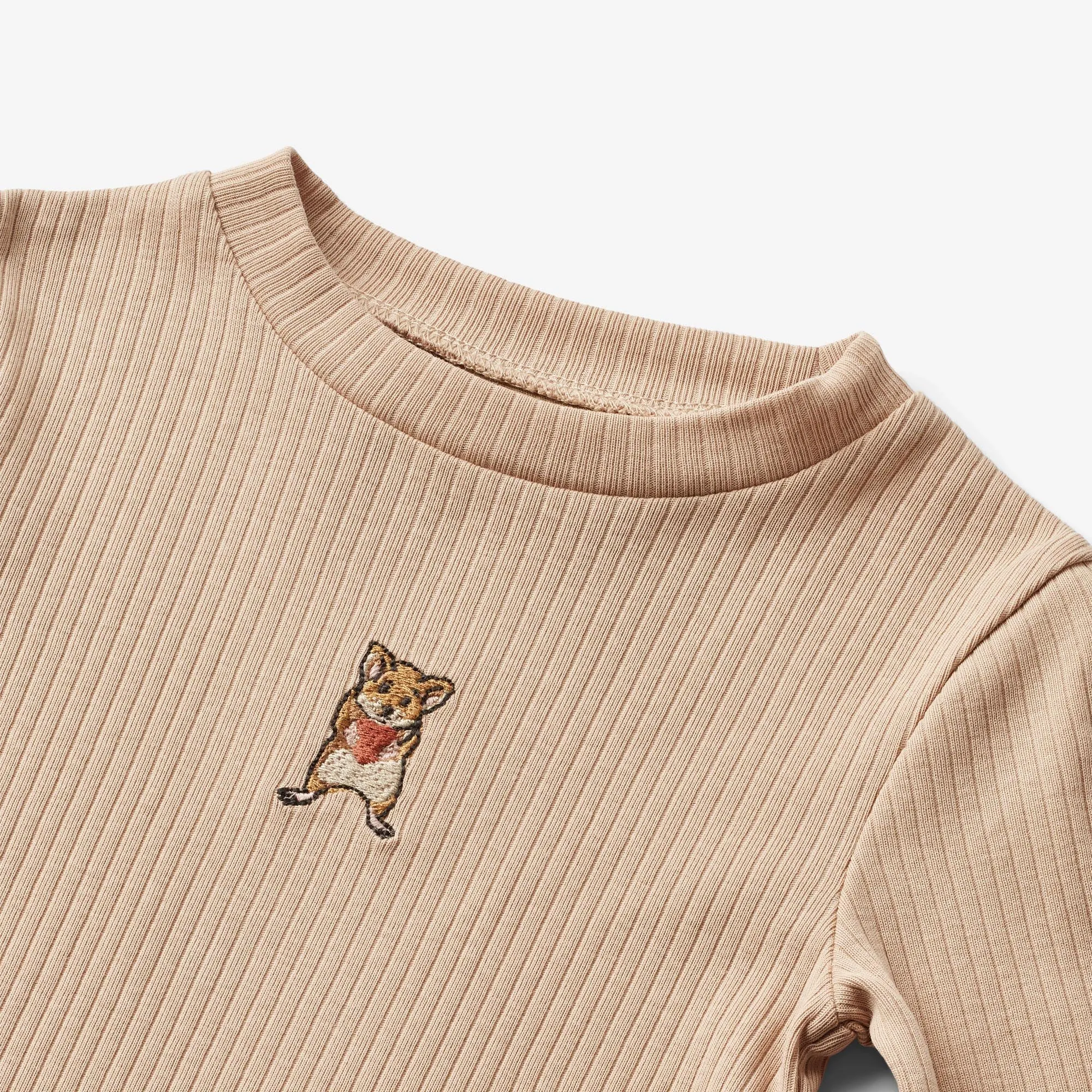 T-Shirt L/S Louann - moonlight rose Wheat