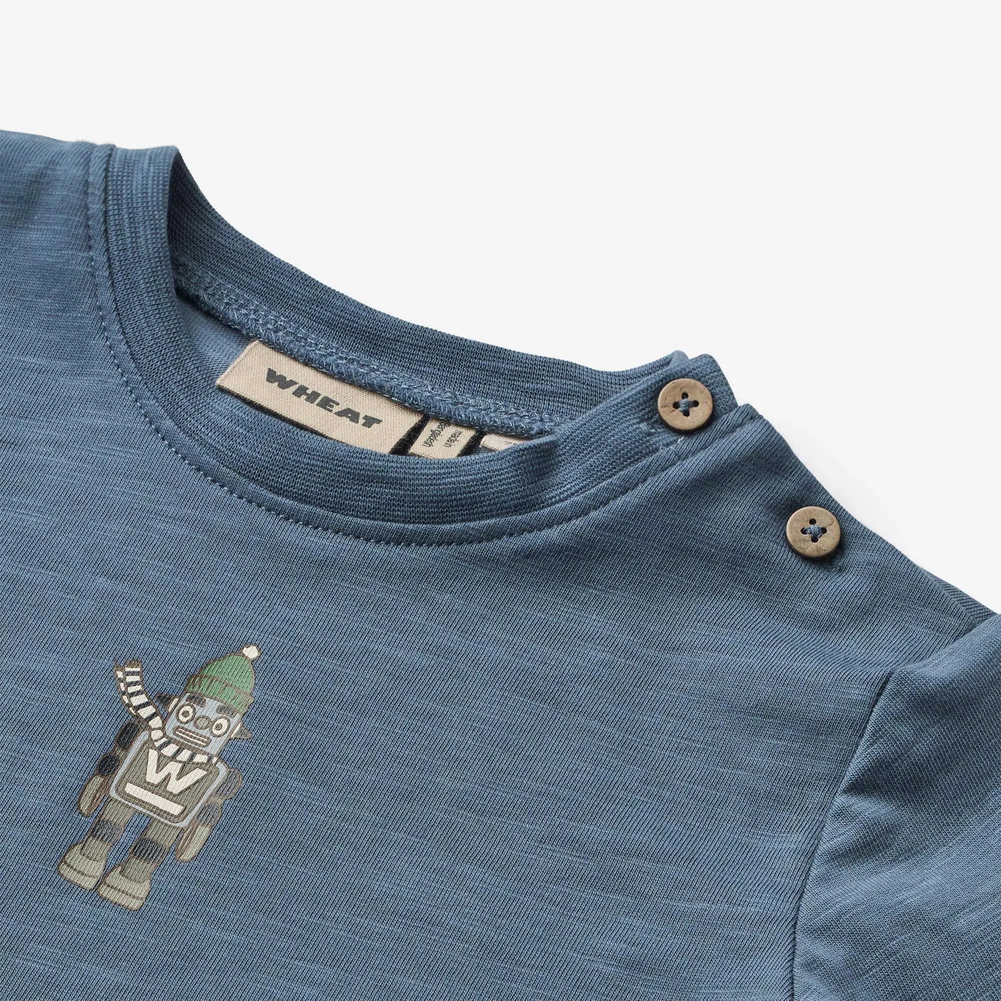 T-Shirt L/S Ray - bering sea Wheat
