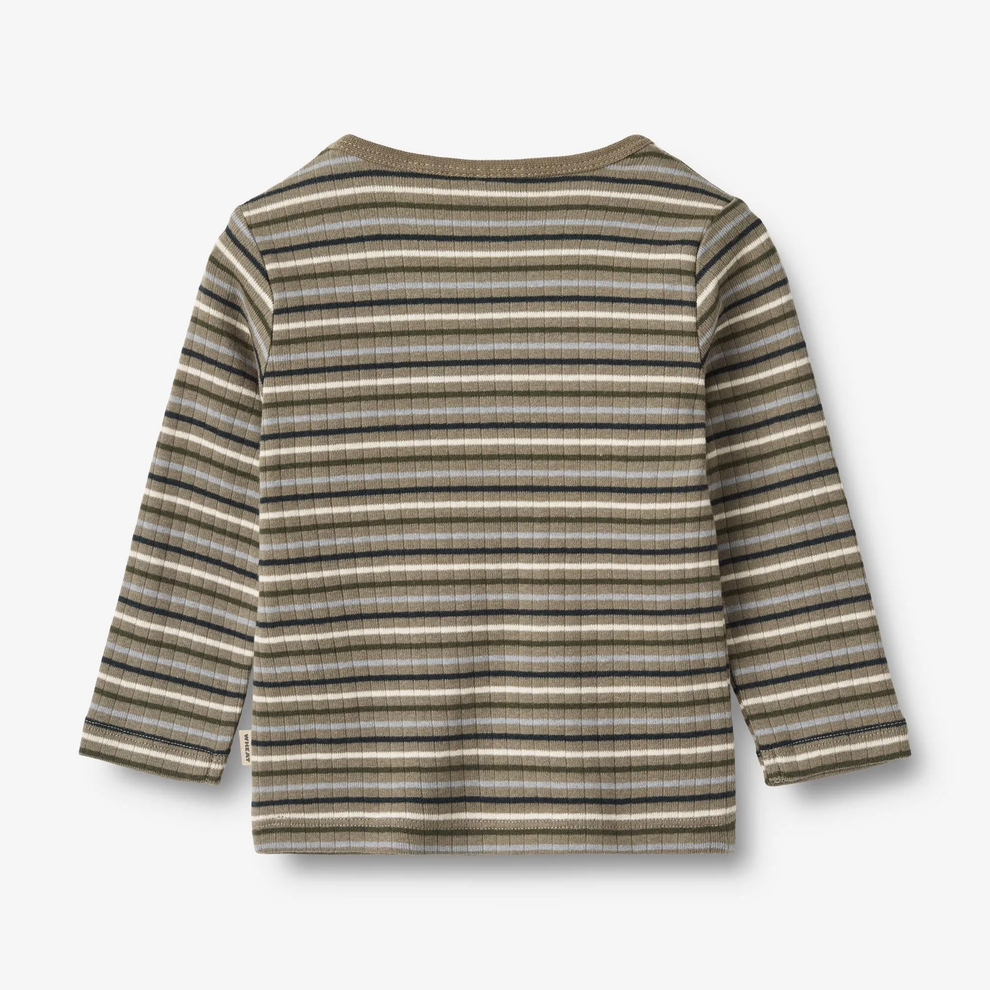 T-Shirt L/S Stig | Baby - multi stripe Wheat
