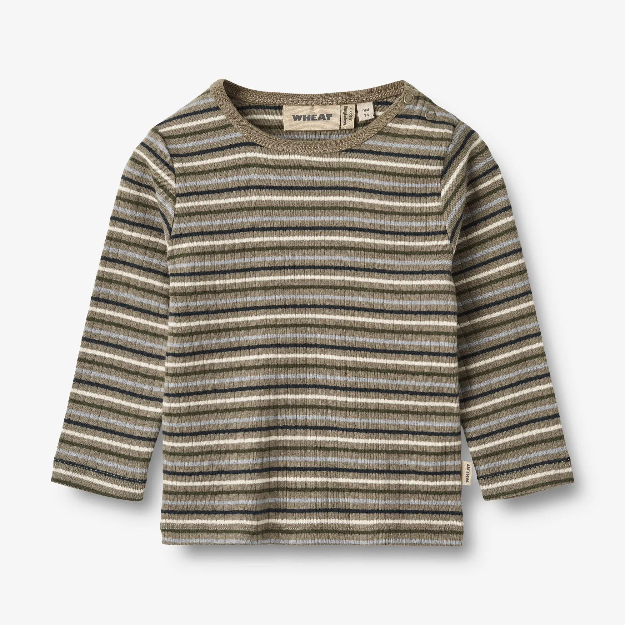 T-Shirt L/S Stig | Baby - multi stripe Wheat