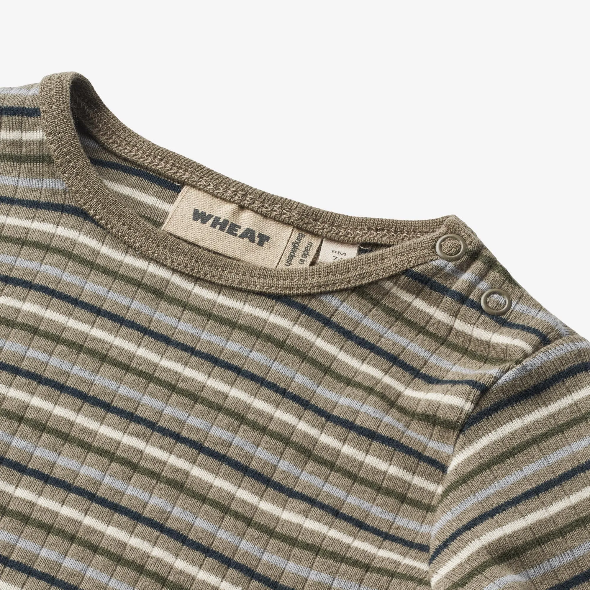 T-Shirt L/S Stig | Baby - multi stripe Wheat