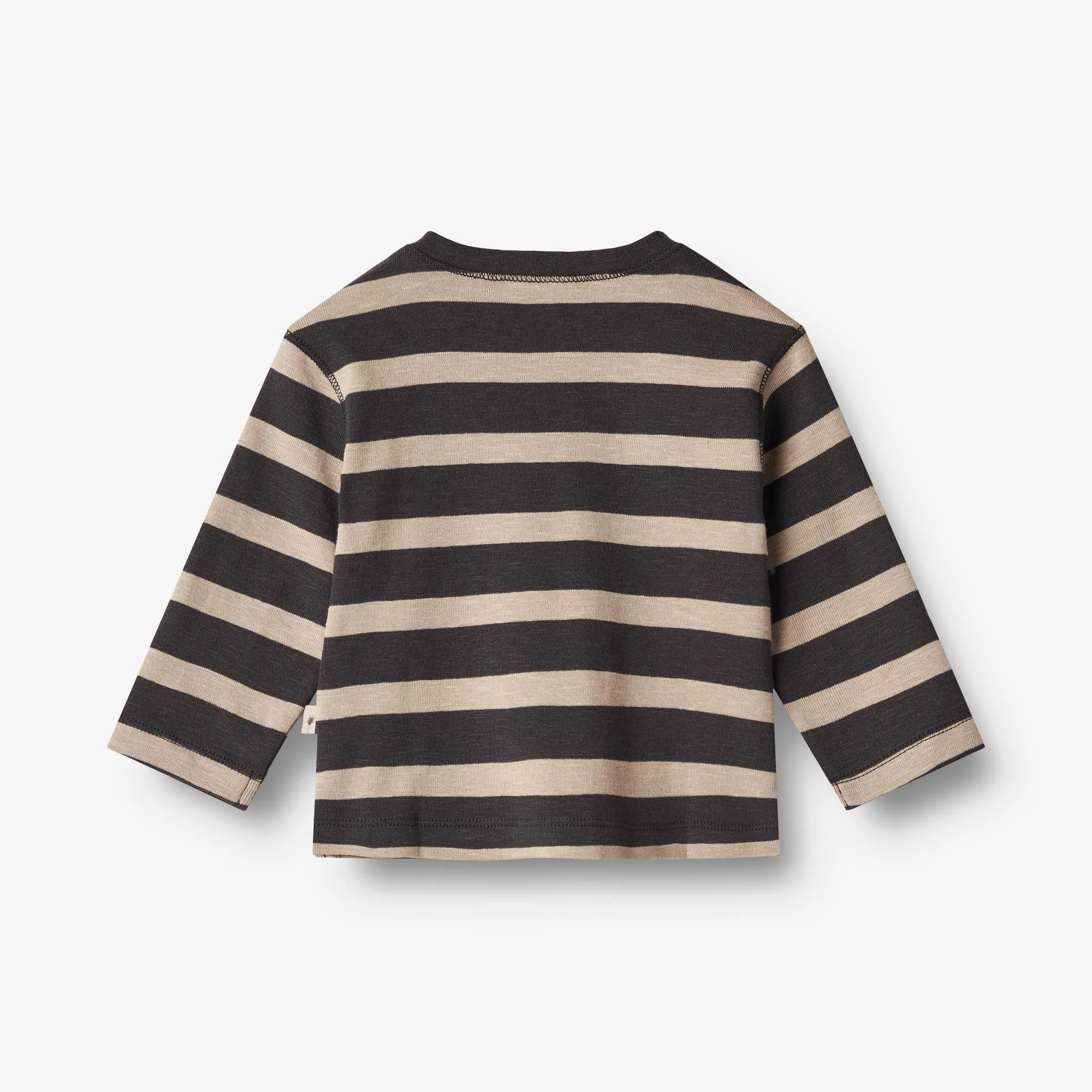 T-Shirt Nohr | Baby - dark stripe Wheat