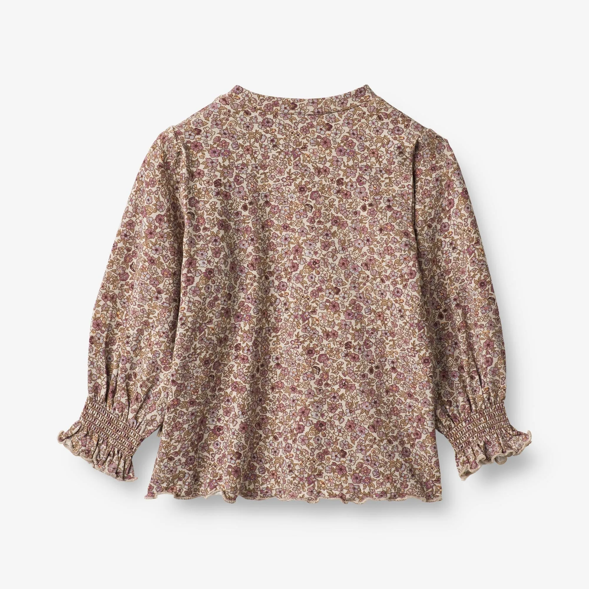 T-Shirt Norma | Baby - grey rose flowers Wheat