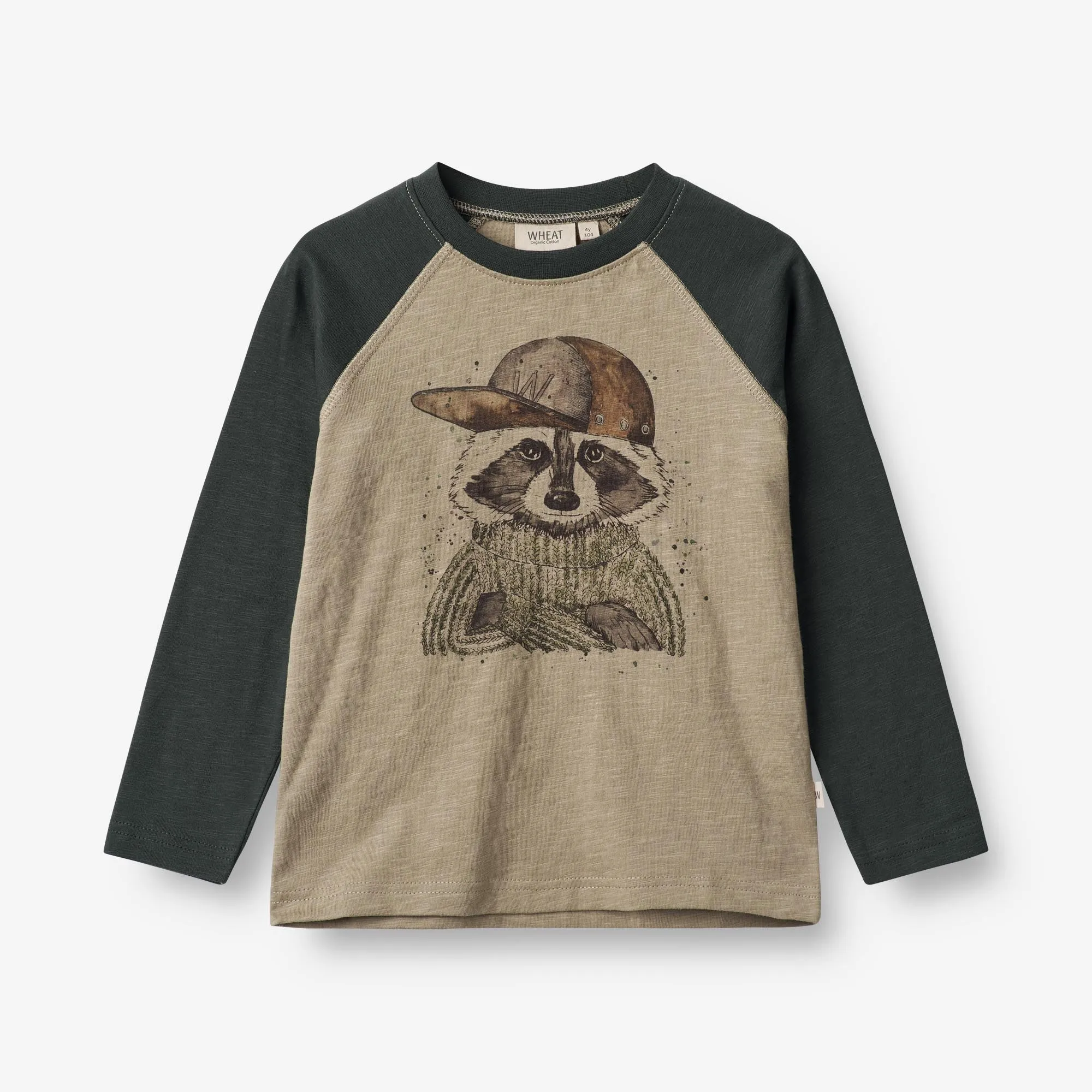 T-Shirt Raccoon - beige stone Wheat