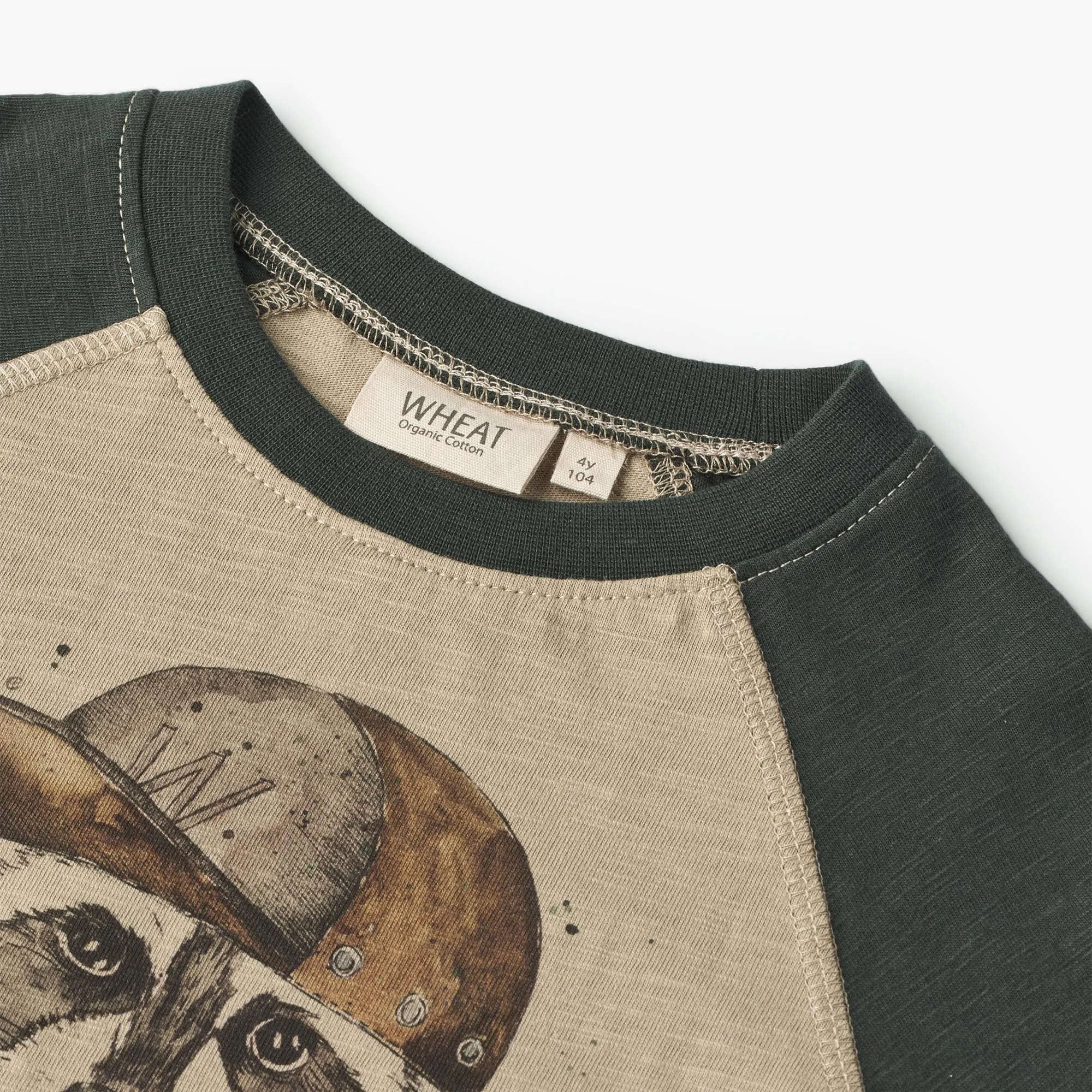 T-Shirt Raccoon - beige stone Wheat
