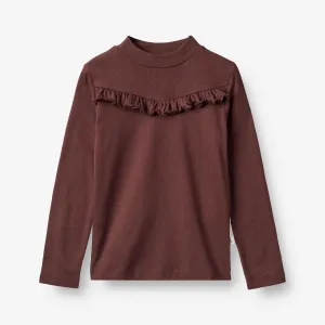 T-Shirt Rib LS Rosetta - aubergine Wheat