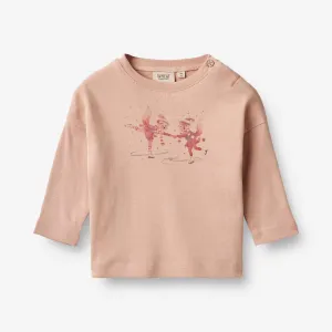 T-Shirt Skating Friends | Baby - pink sand Wheat