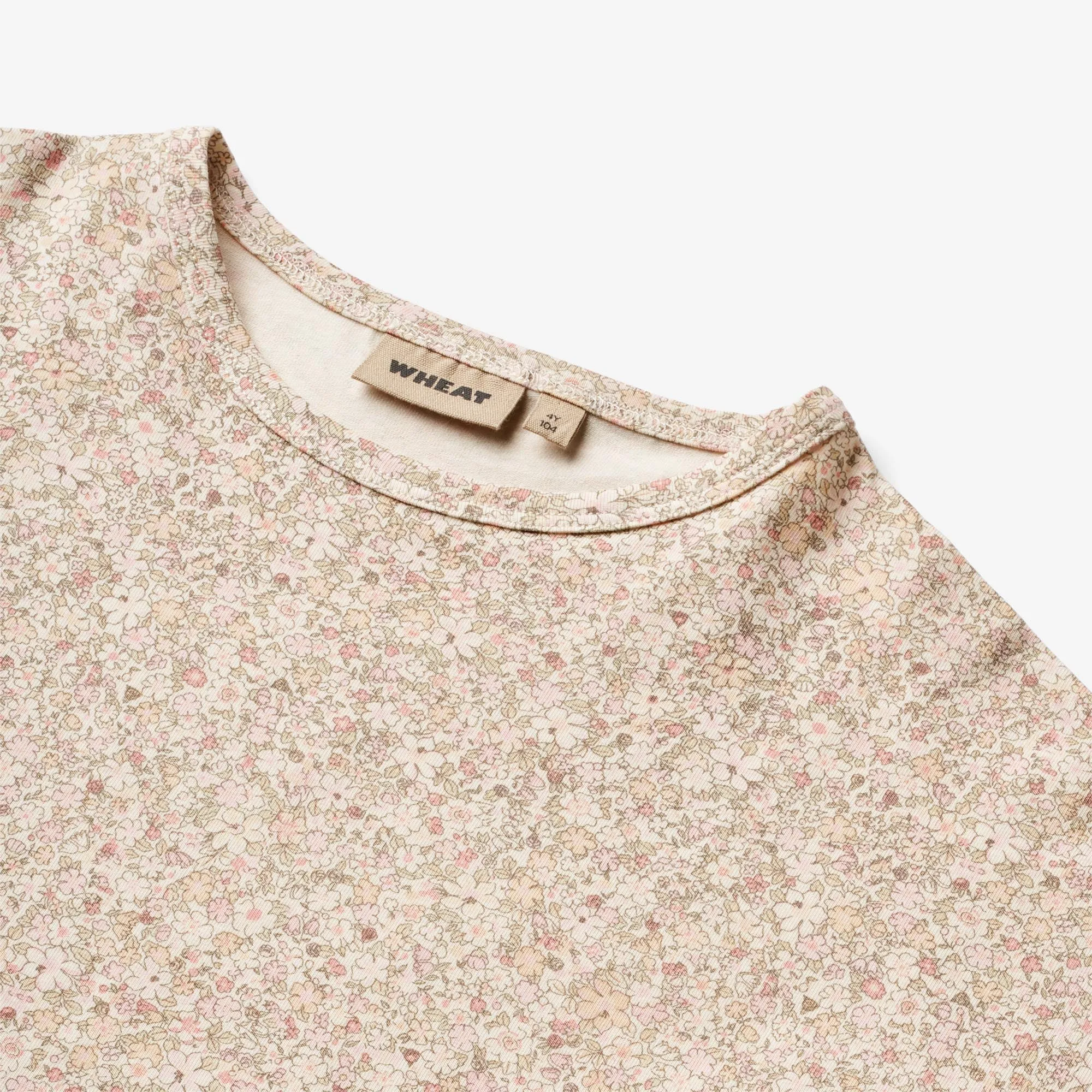 T-Shirt S/S Bette - cream flower meadow Wheat