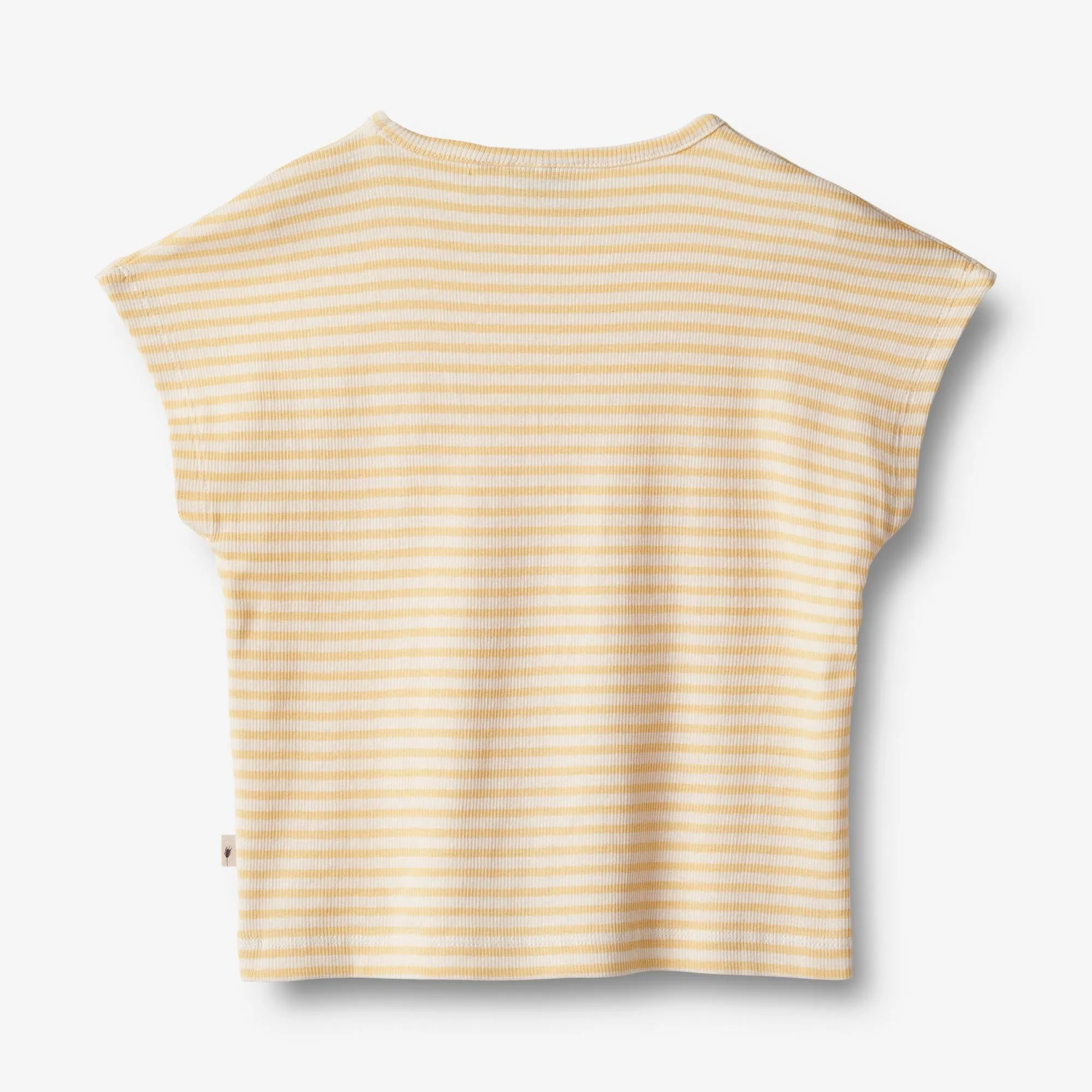 T-Shirt S/S Bette - pale apricot stripe Wheat