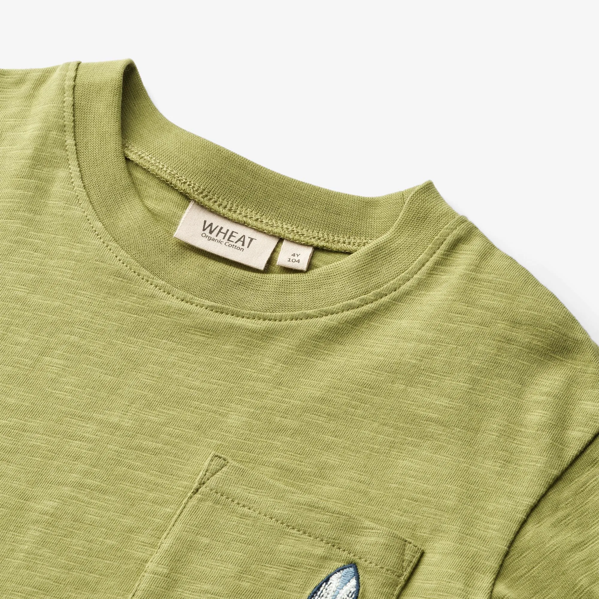 T-Shirt S/S Dines - sage Wheat