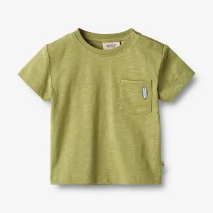 T-Shirt S/S Dines - sage Wheat