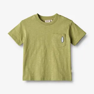 T-Shirt S/S Dines - sage Wheat
