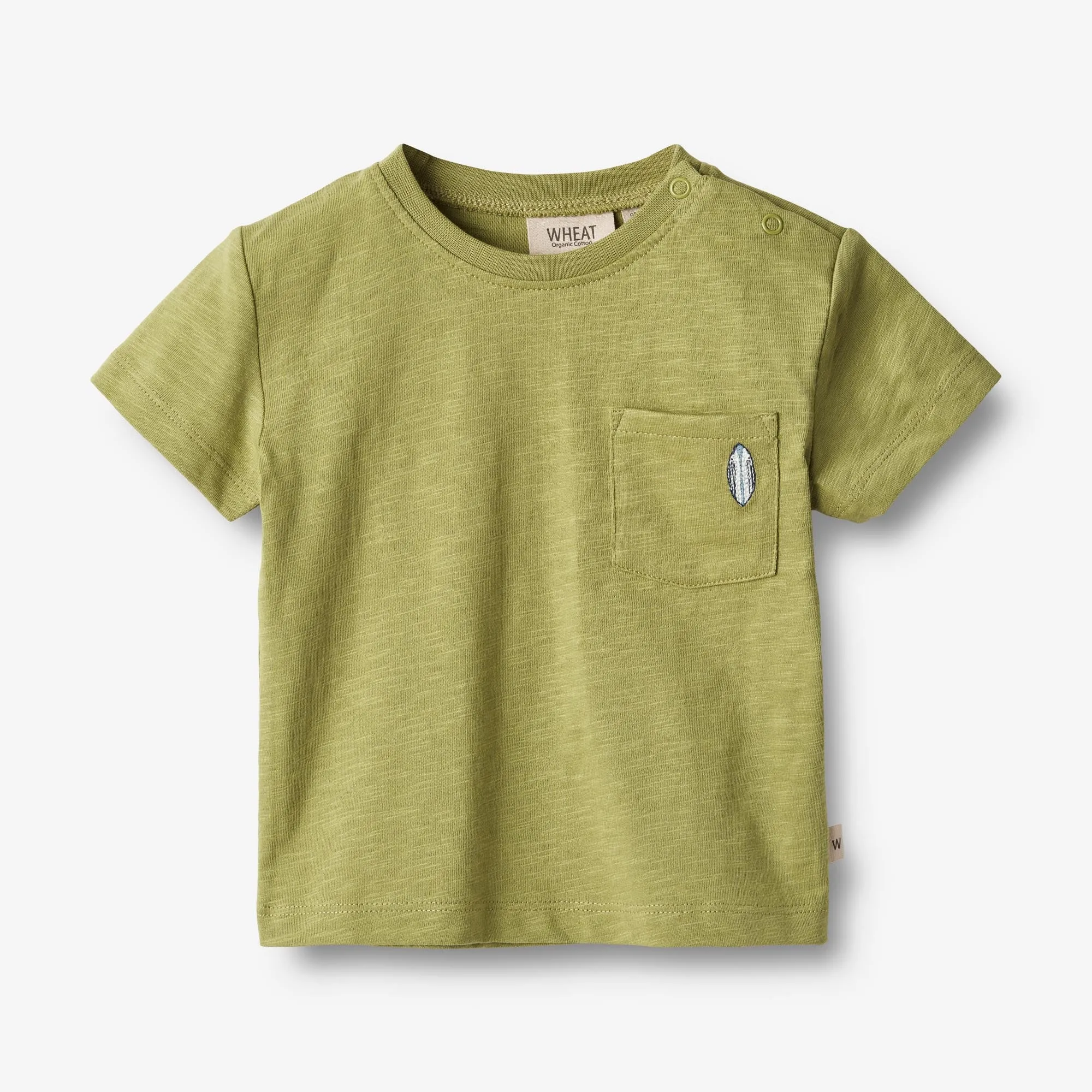 T-Shirt S/S Dines - sage Wheat