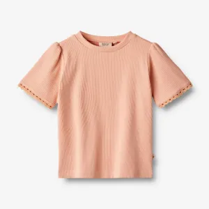 T-Shirt S/S Iris - soft coral Wheat