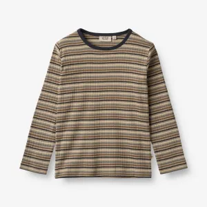 T-Shirt Stig - multi stripe Wheat