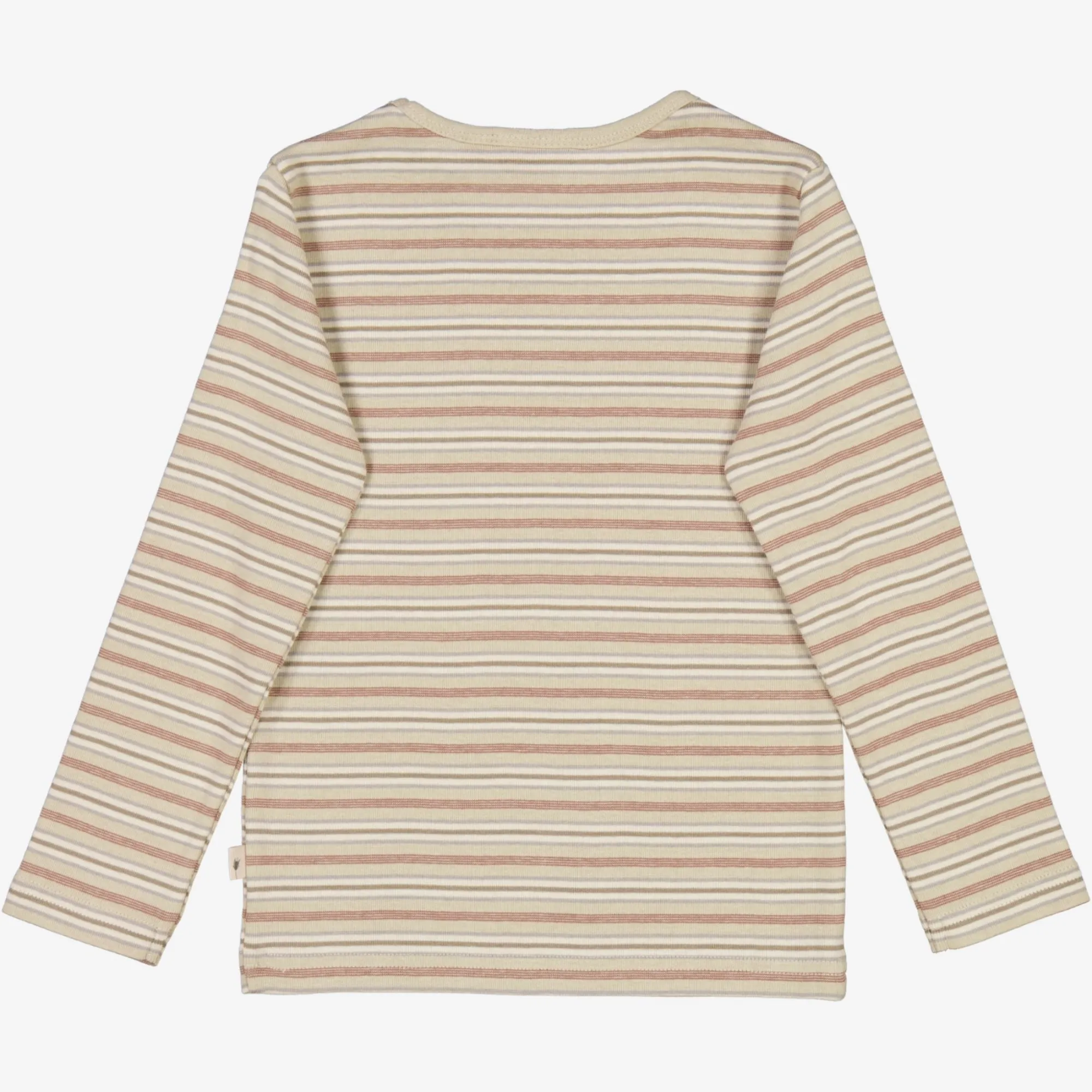 T-Shirt Striped LS - dusty stripe Wheat