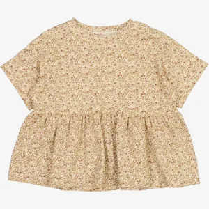 T-Shirt Tyra - eggshell flowers Wheat