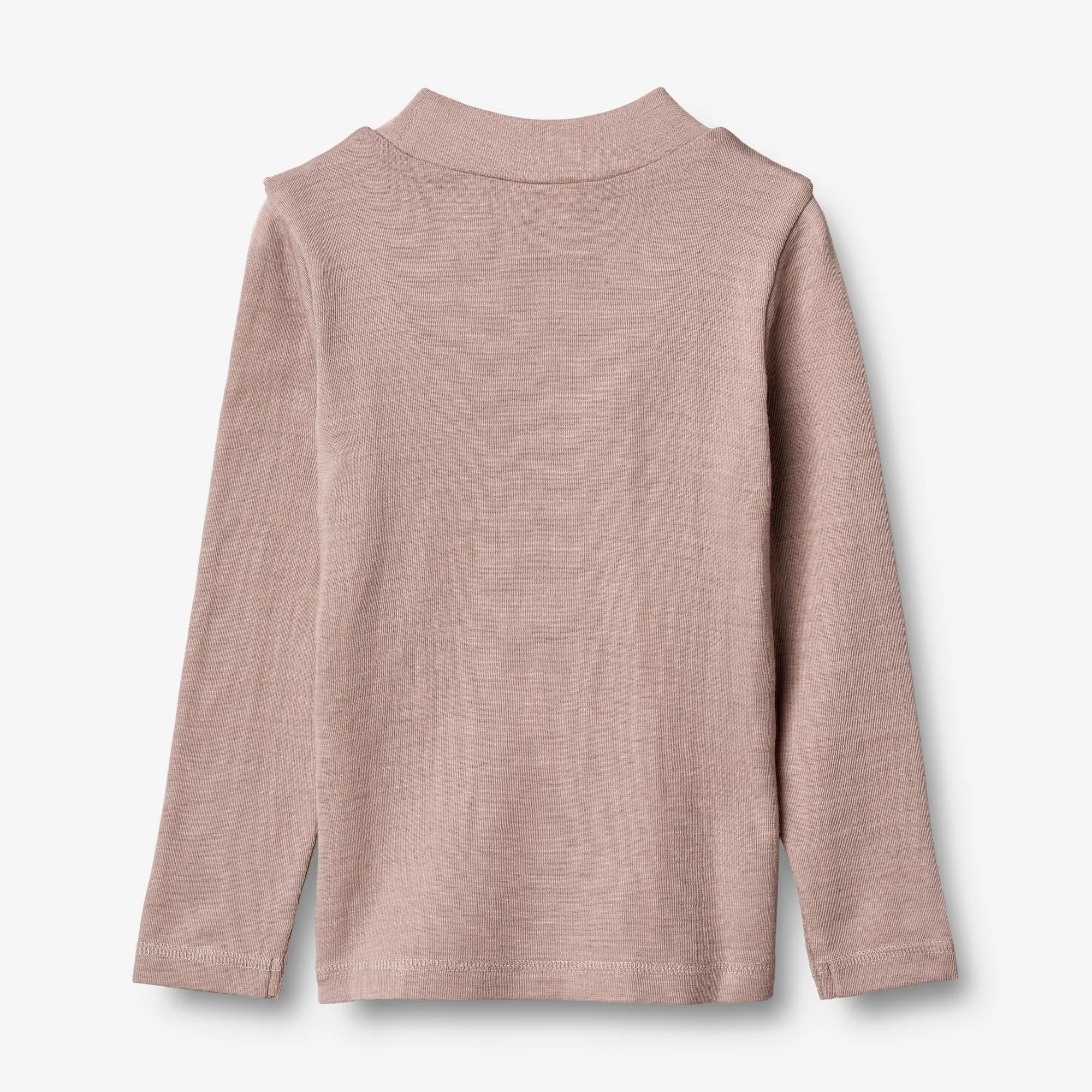 T-shirt Wool Ruffle LS - dark powder Wheat