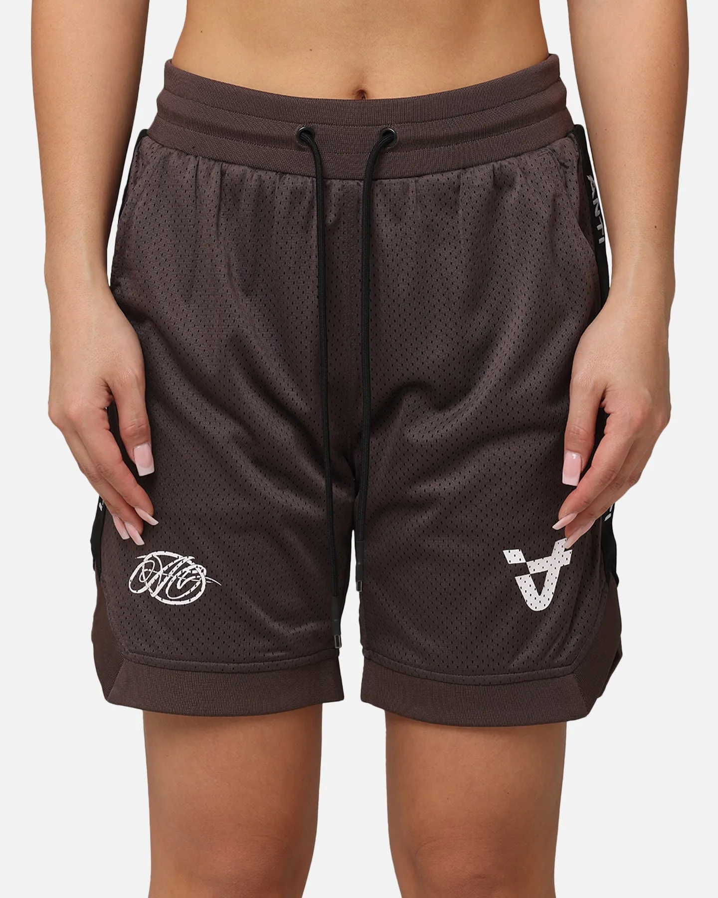 The Anti Order Future Racing Basketball Shorts Dark Brown
