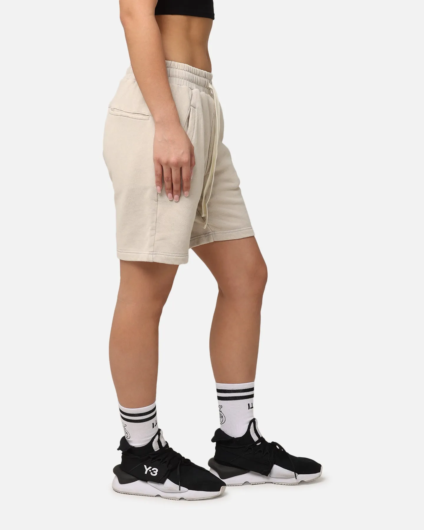 The Anti Order Hyphen Sweat Shorts Washed Stone