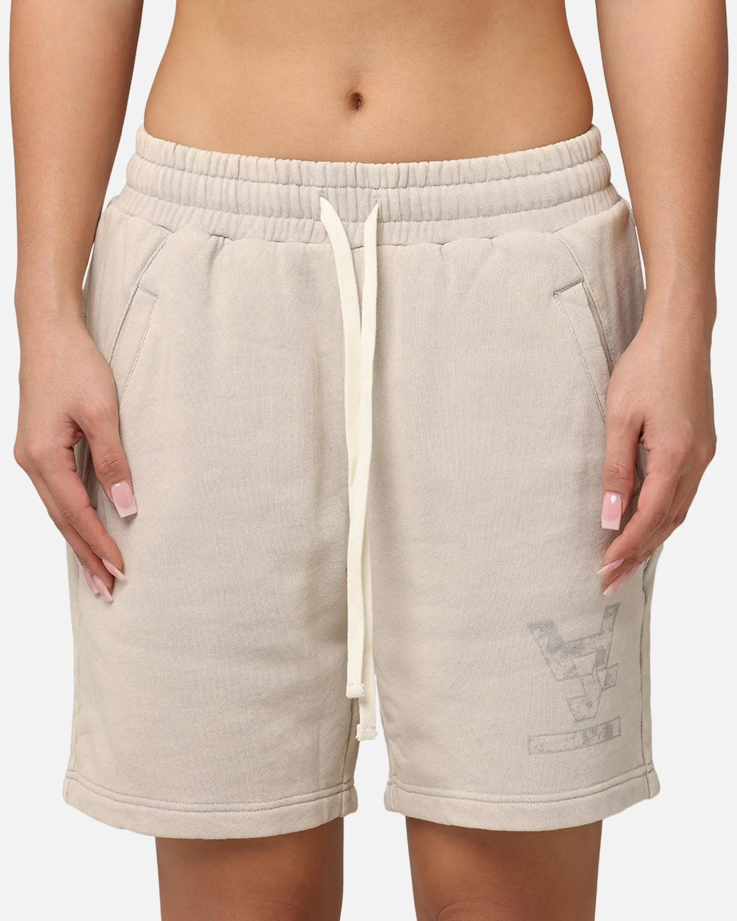 The Anti Order Hyphen Sweat Shorts Washed Stone