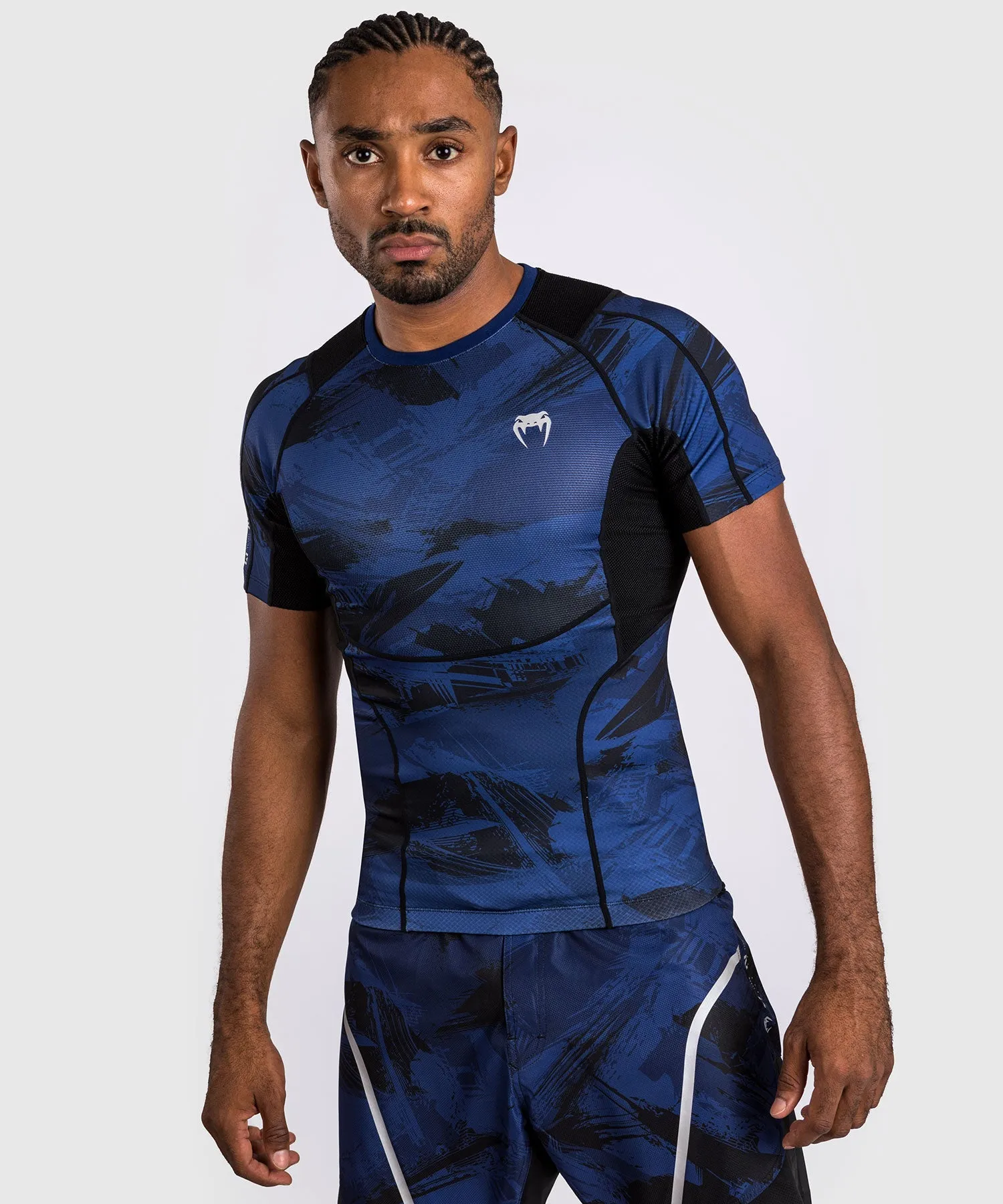 Venum Electron 3.0  Short Sleeve Rashguard - Navy