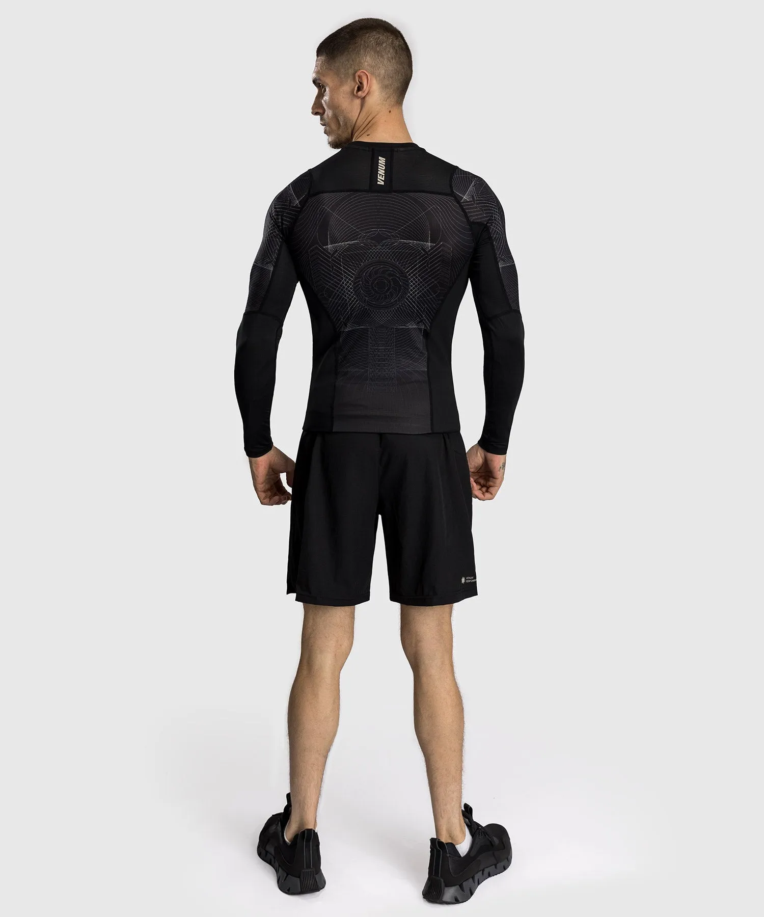 Venum G-Fit Air Men's Long Sleeve Rashguard - Deep Black/Desert Sand