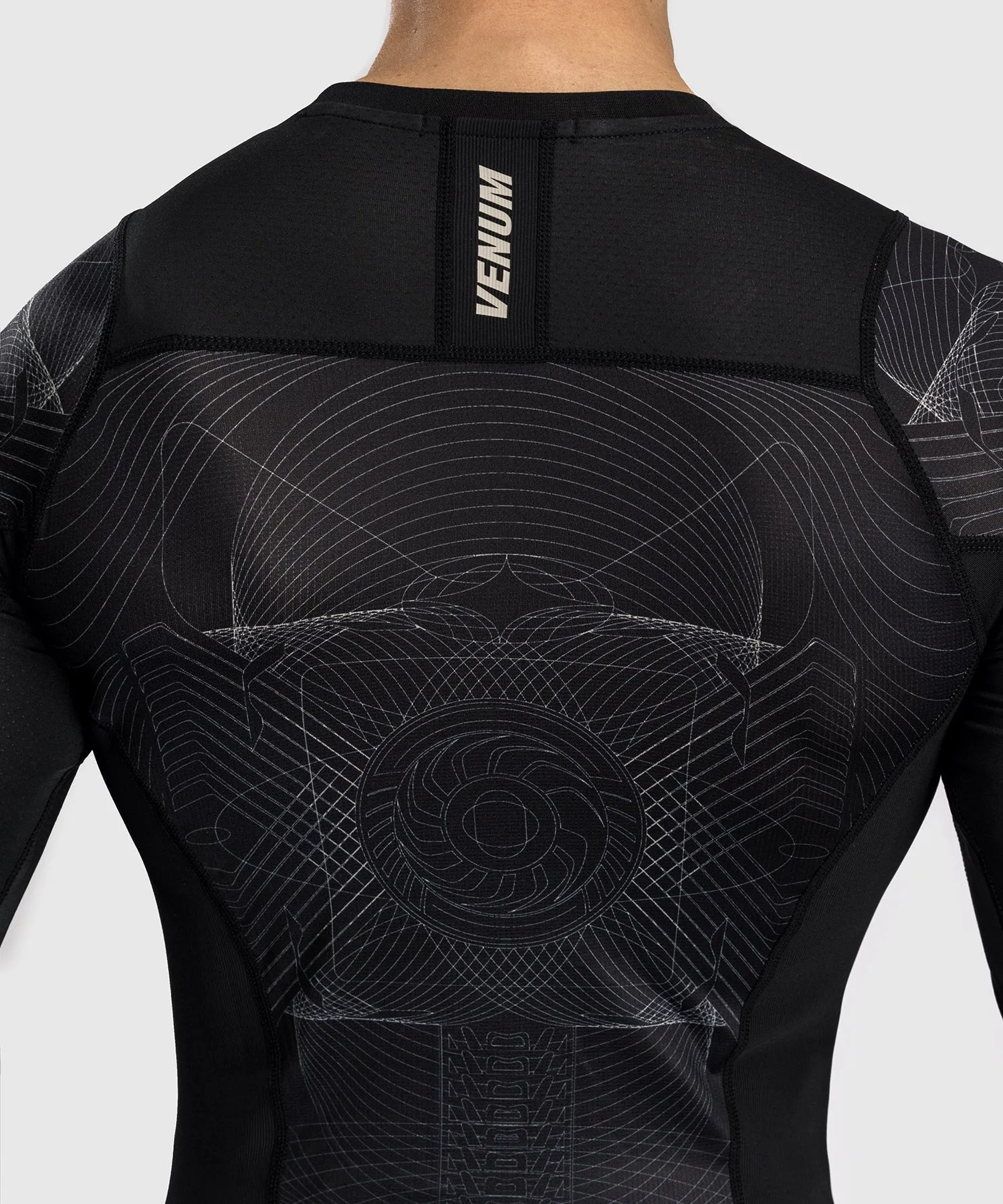 Venum G-Fit Air Men's Long Sleeve Rashguard - Deep Black/Desert Sand