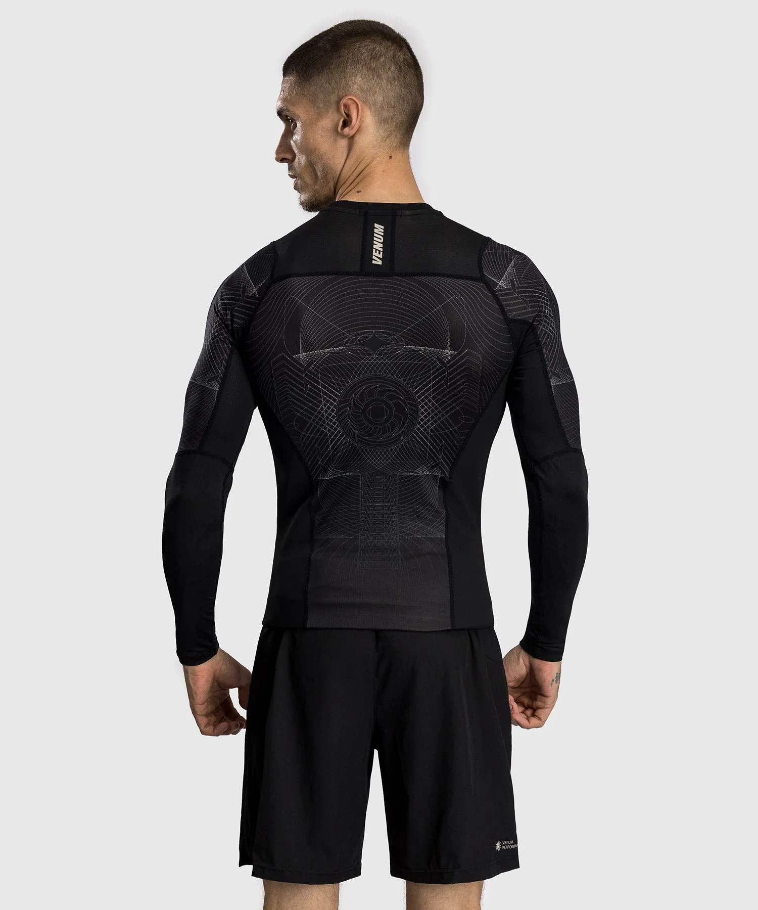 Venum G-Fit Air Men's Long Sleeve Rashguard - Deep Black/Desert Sand