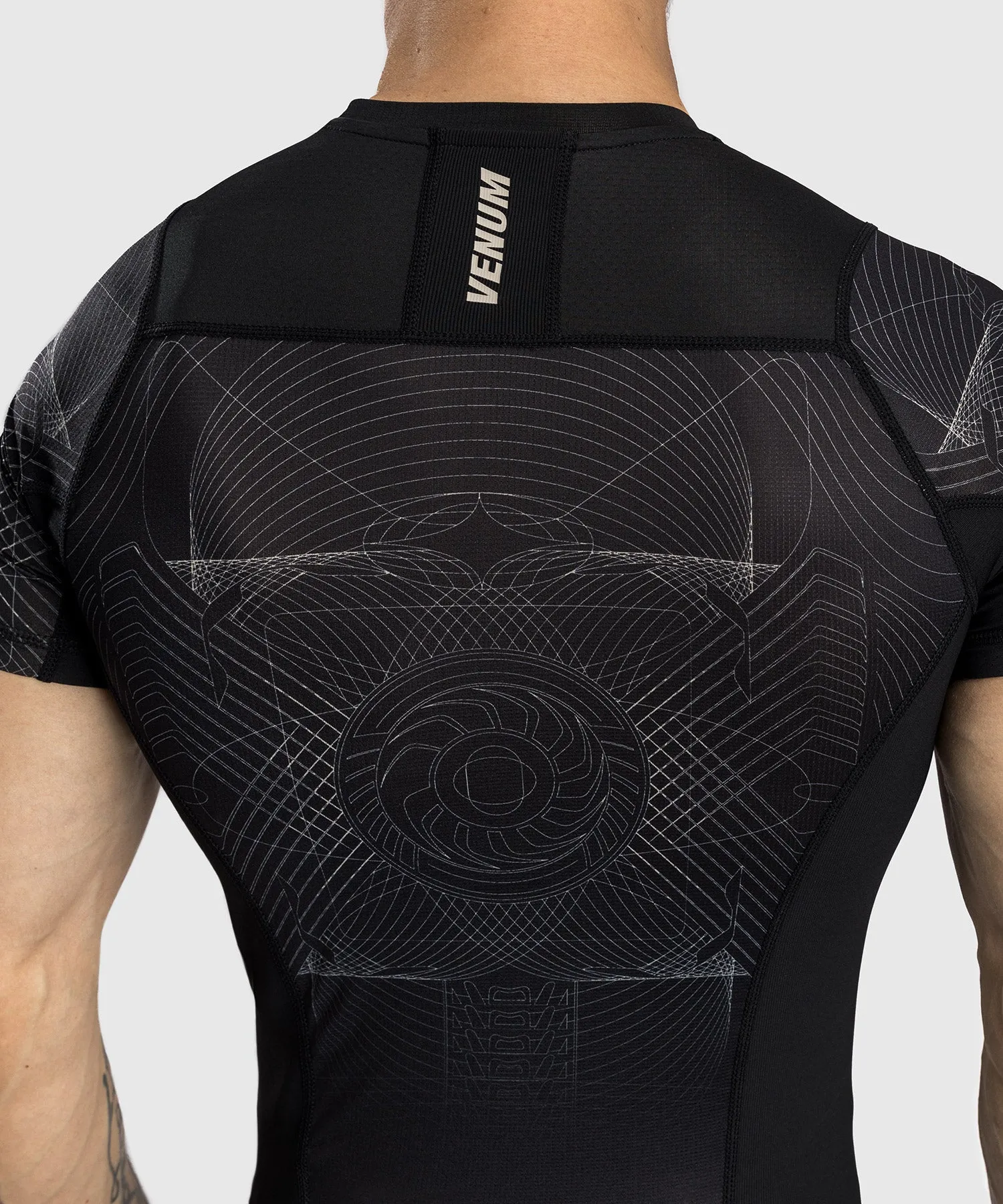 Venum G-Fit Air Men's Short Sleeve Rashguard - Deep Black/Desert Sand