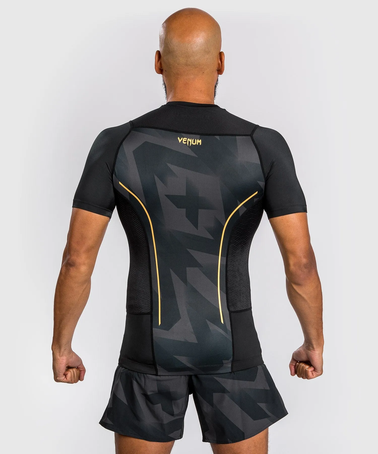 Venum Razor Rashguard Short Sleeves - Black/Gold