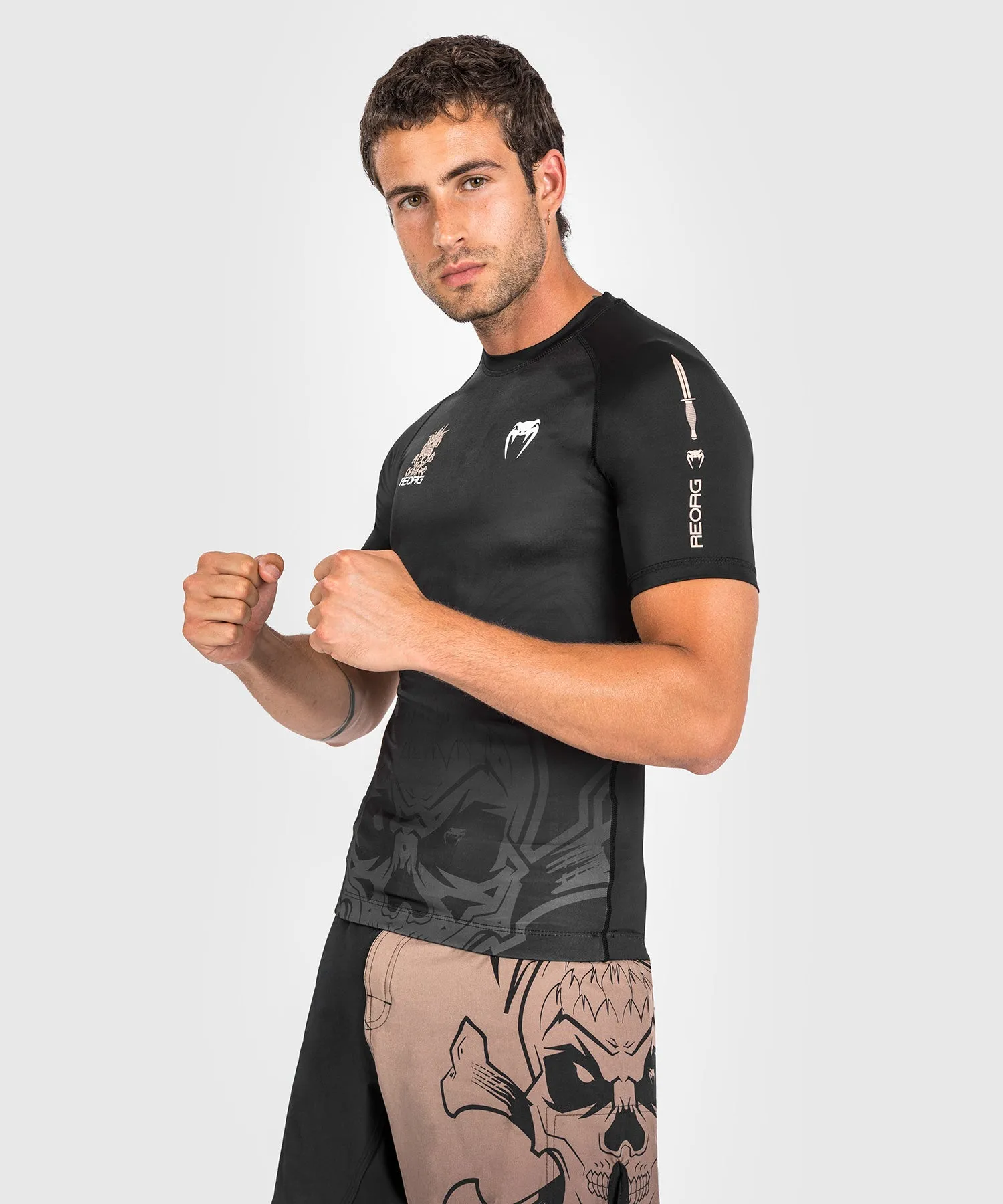 Venum Reorg Rashguard - Short Sleeves - Black