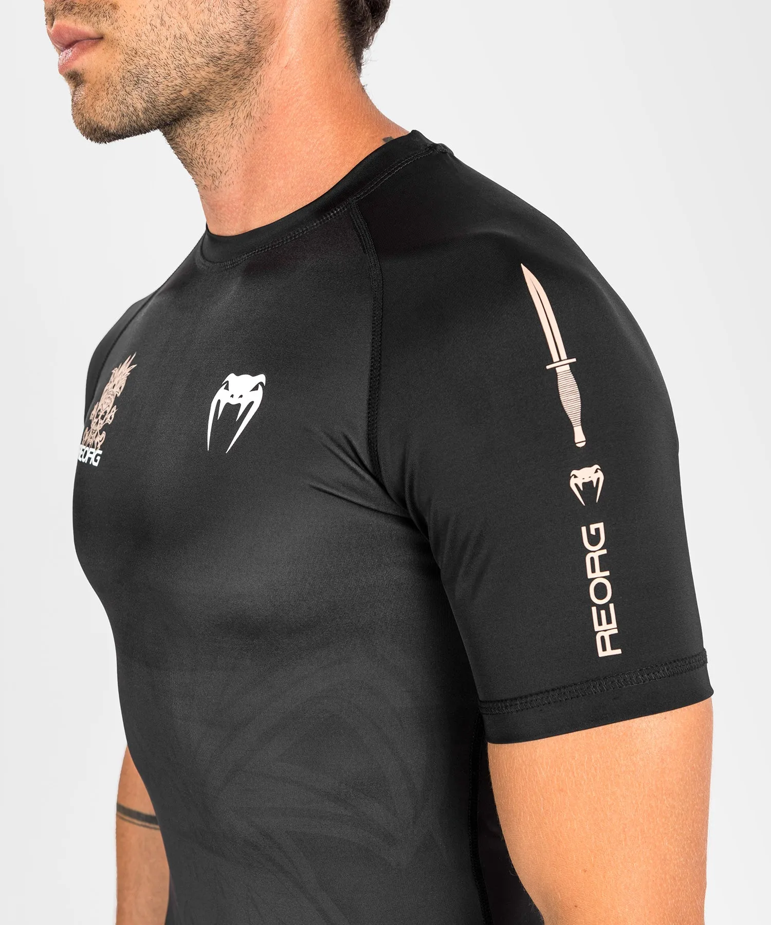 Venum Reorg Rashguard - Short Sleeves - Black