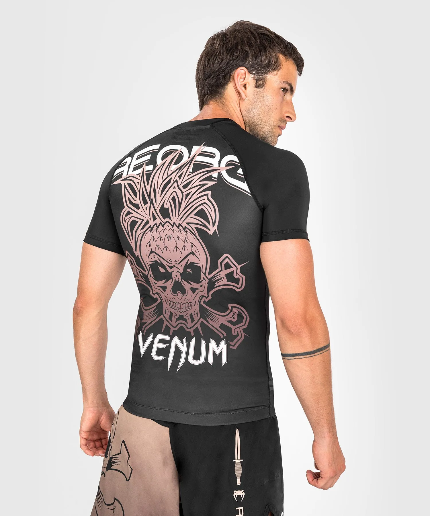 Venum Reorg Rashguard - Short Sleeves - Black