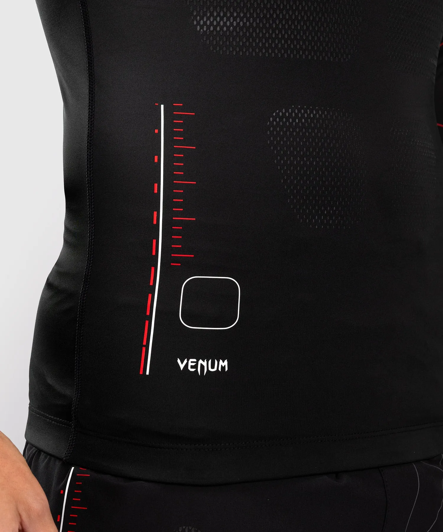 Venum Tactical XT Men's Long Sleeve Rashguard - Black/Fire Red