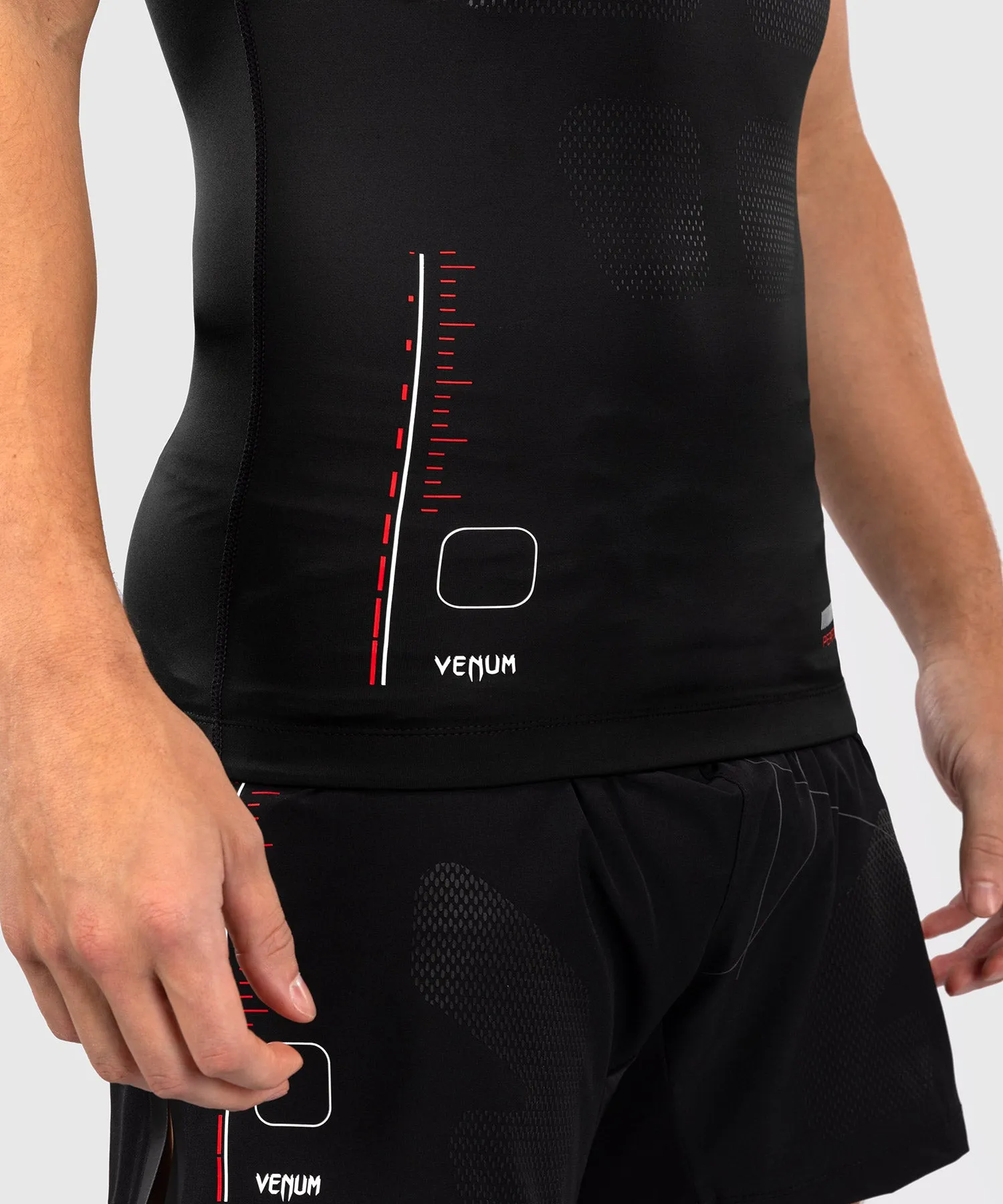 Venum Tactical XT Short Sleeve Rashguard - Black/Fire Red