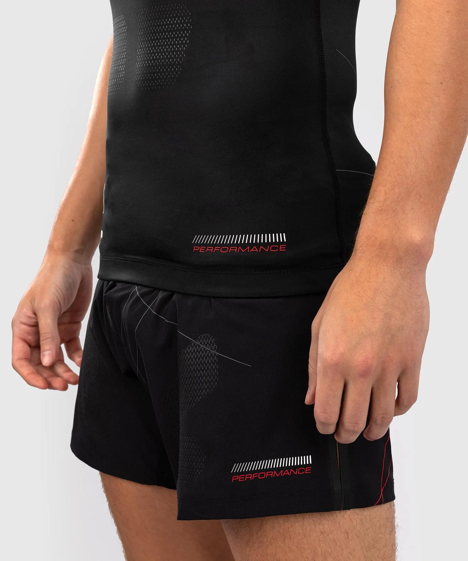 Venum Tactical XT Short Sleeve Rashguard - Black/Fire Red