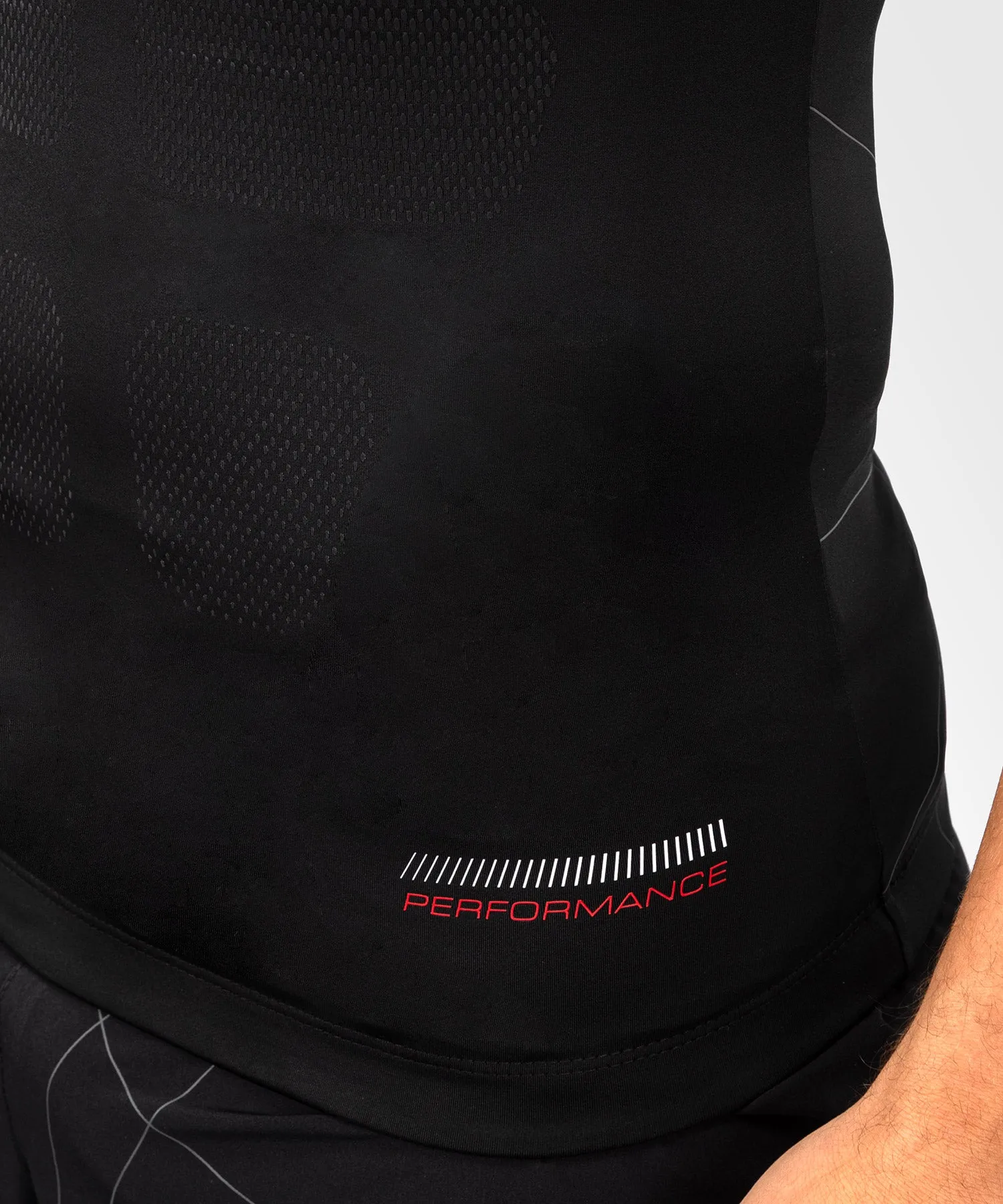 Venum Tactical XT Sleeveless Rashguard - Black/Fire Red