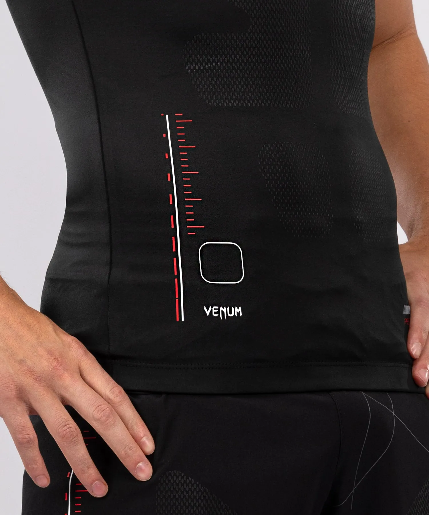 Venum Tactical XT Sleeveless Rashguard - Black/Fire Red